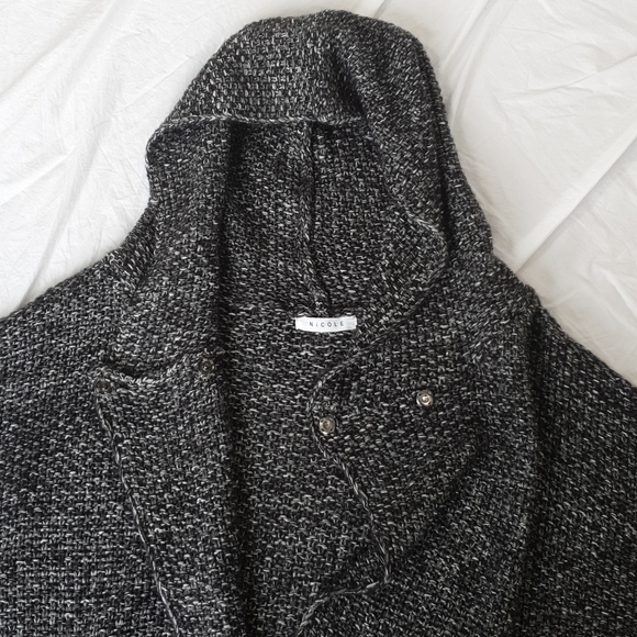 Short sleeve hooded cardigan tunic jacket - Picture 8 of 8